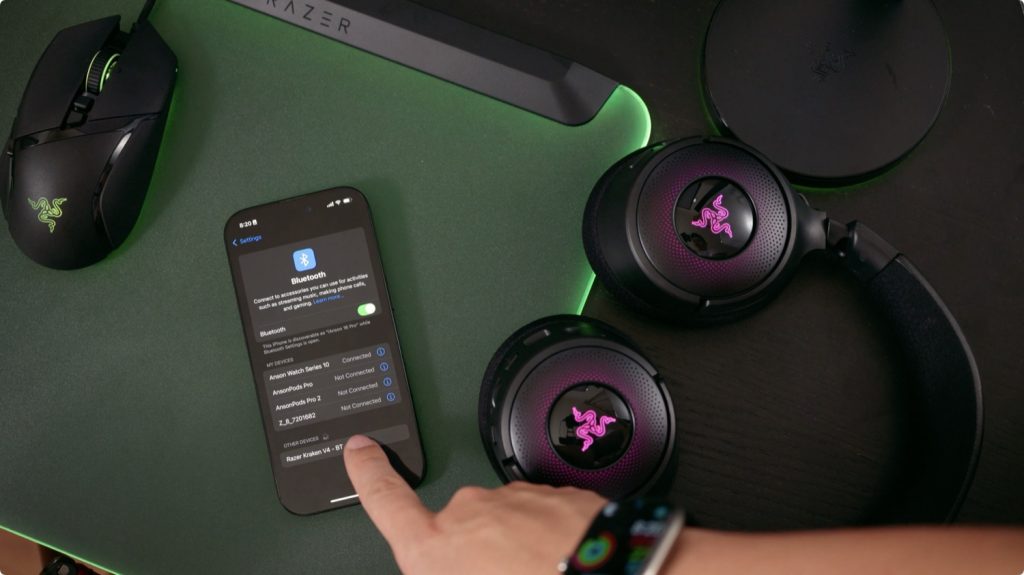 RAZER 雷蛇 Kraken 北海巨妖 V4 無線 電競耳機 麥克風 耳麥 開箱 評測