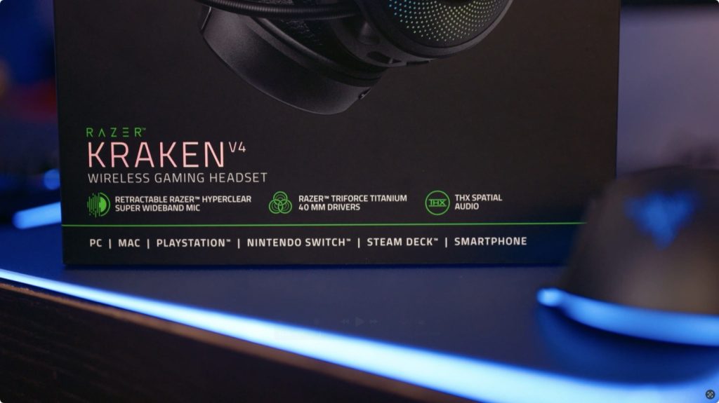 RAZER 雷蛇Kraken 北海巨妖V4 無線 電競耳機 麥克風 耳麥 開箱 評測