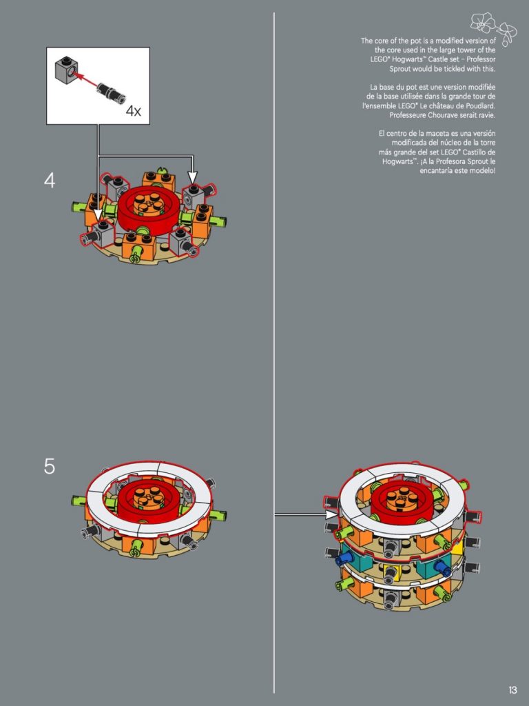 樂高 10311 LEGO 蘭花 說明書 翻譯 中文